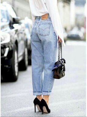Levi's 550 Relaxed Fit Tapered Leg Vintage Denim Jeans Women 20 W S